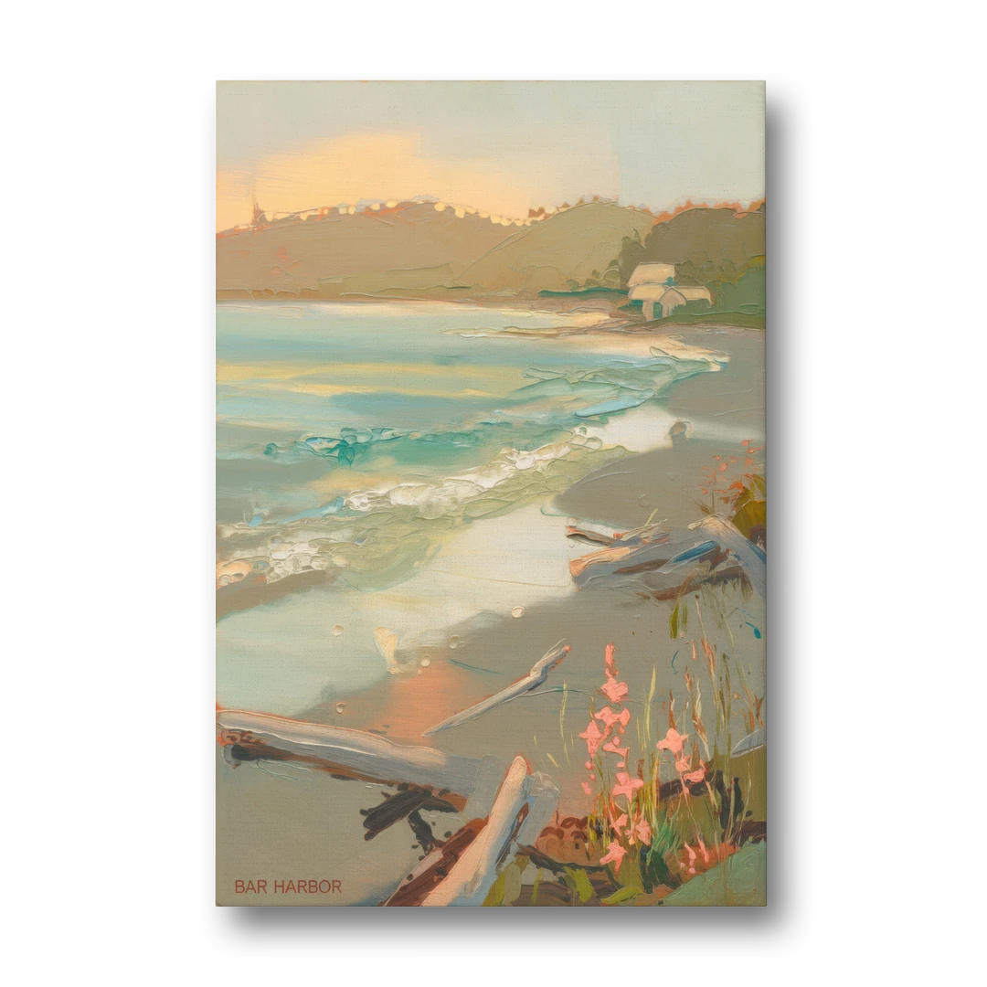Bar Harbor Coastal Serenity - Canvas Wall Art - Front