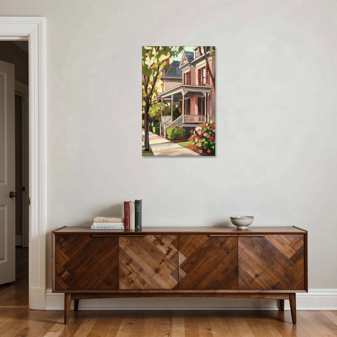 Baton Rouge Garden District Charm - Canvas Wall Art - Coffee Table - 24x36