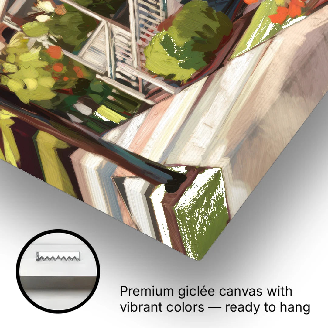 Baton Rouge Garden District Charm - Canvas Wall Art - Gallery Wrap Corner