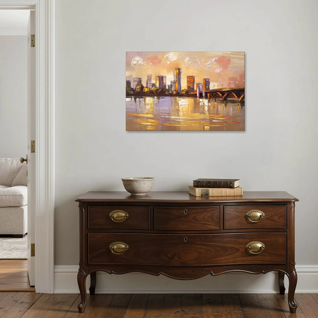 Baton Rouge Mississippi River View - Canvas Wall Art - Coffee Table - 36x24