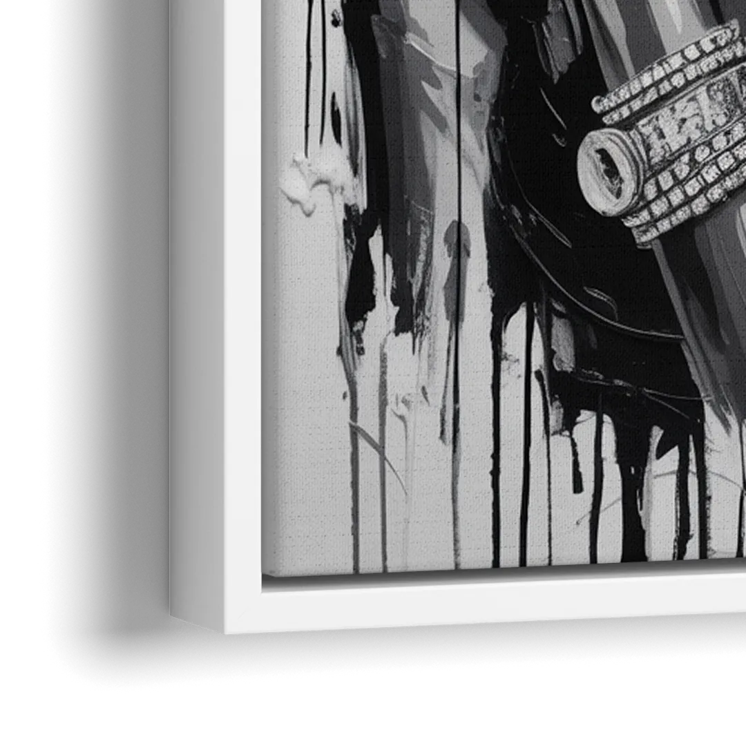 Becoming 2.0 - Close-Up White Frame Canvas