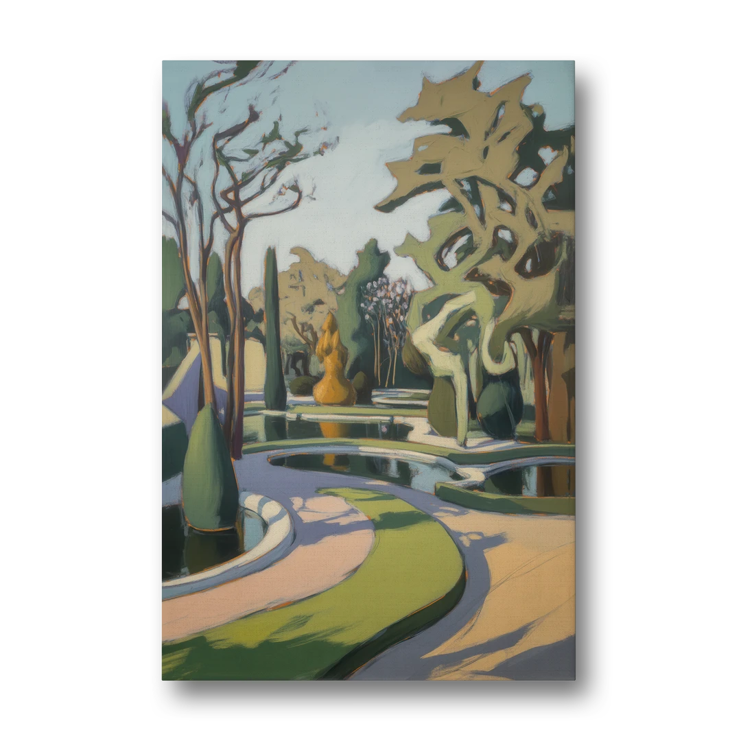 Benrath Palace Gardens - Canvas Wall Art - Front