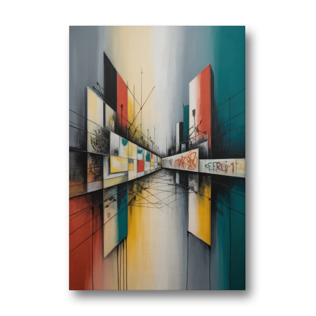 Berlin Wall Echoes - Canvas Wall Art - Front