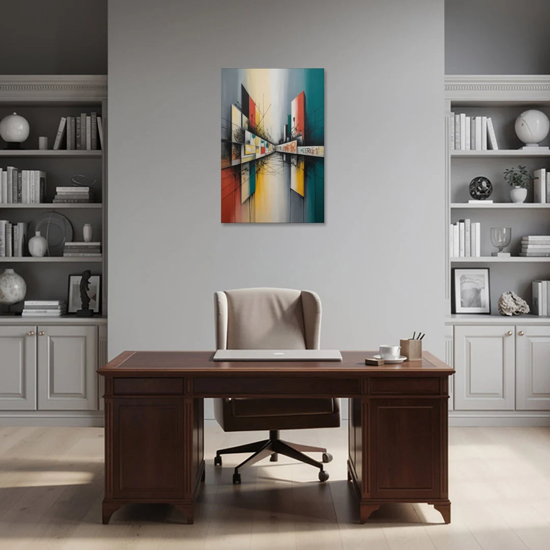 Berlin Wall Echoes - Canvas Wall Art - Office - 24x36