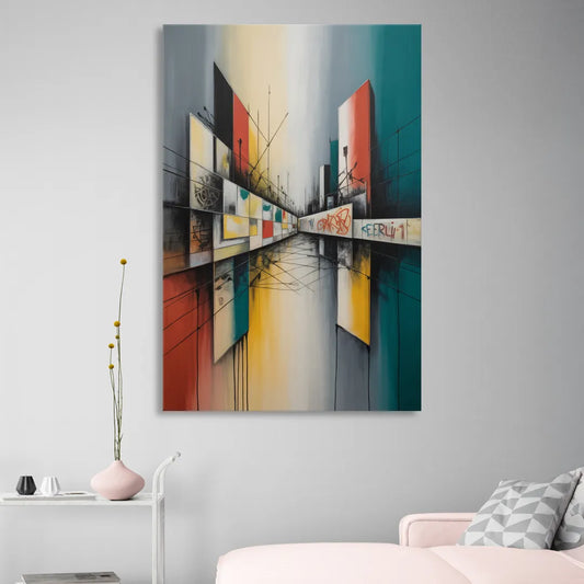 Berlin Wall Echoes Living Room - Canvas Wall Art