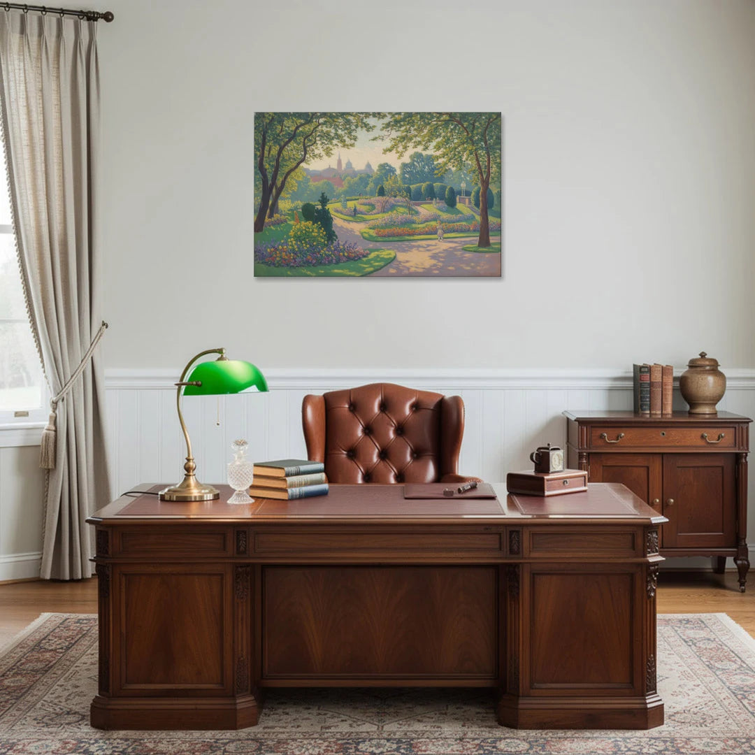 Bernardine Gardens - Canvas Wall Art - Office - 36x24