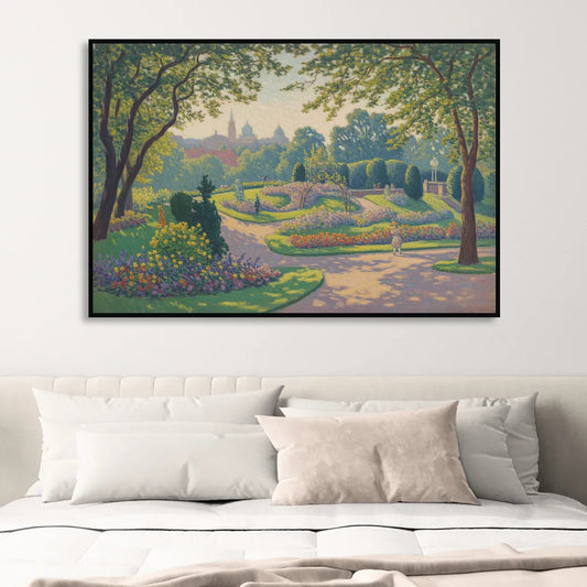 Bernardine Gardens Living Room - Black Canvas Wall Art