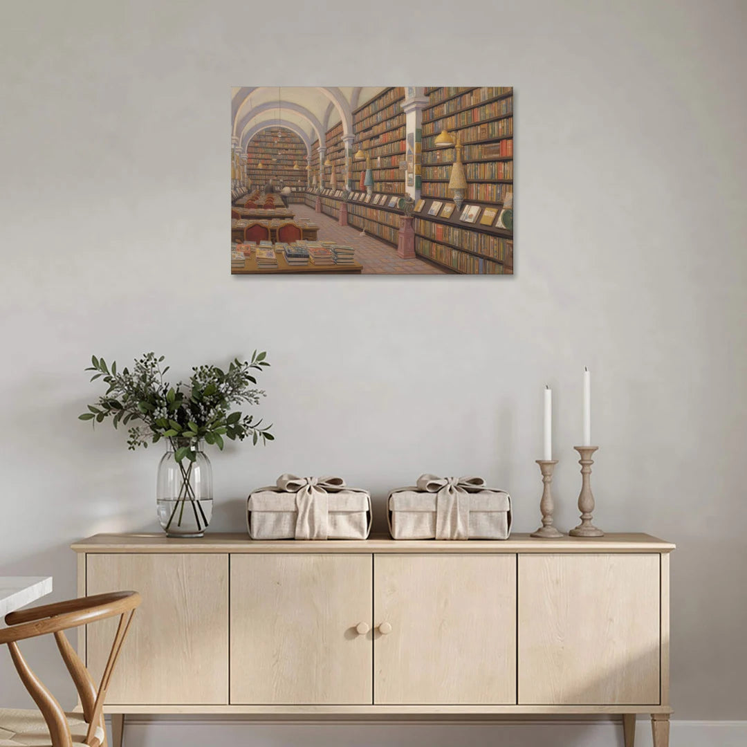 Biblioteca Palafoxiana - Canvas Wall Art - Coffee Table - 36x24