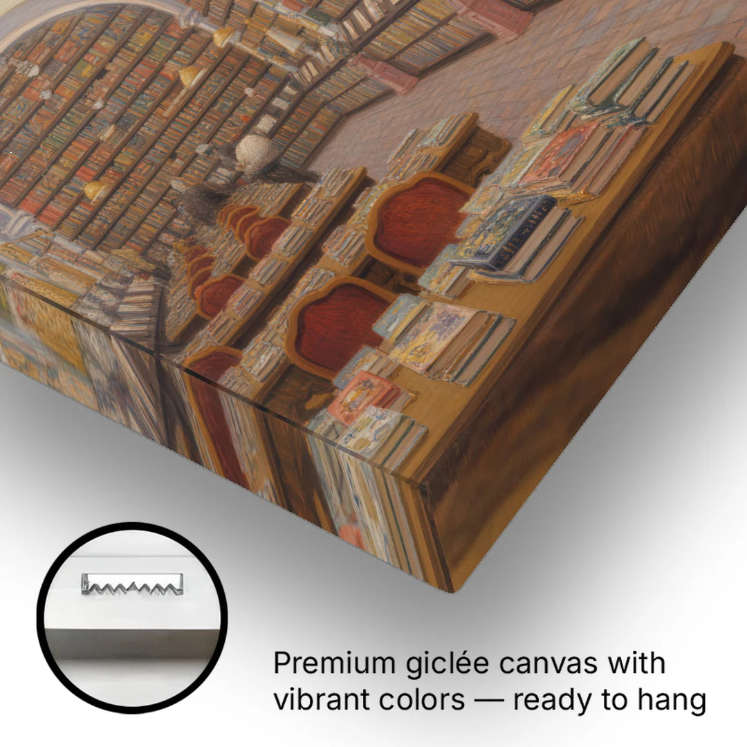 Biblioteca Palafoxiana - Canvas Wall Art - Gallery Wrap Corner