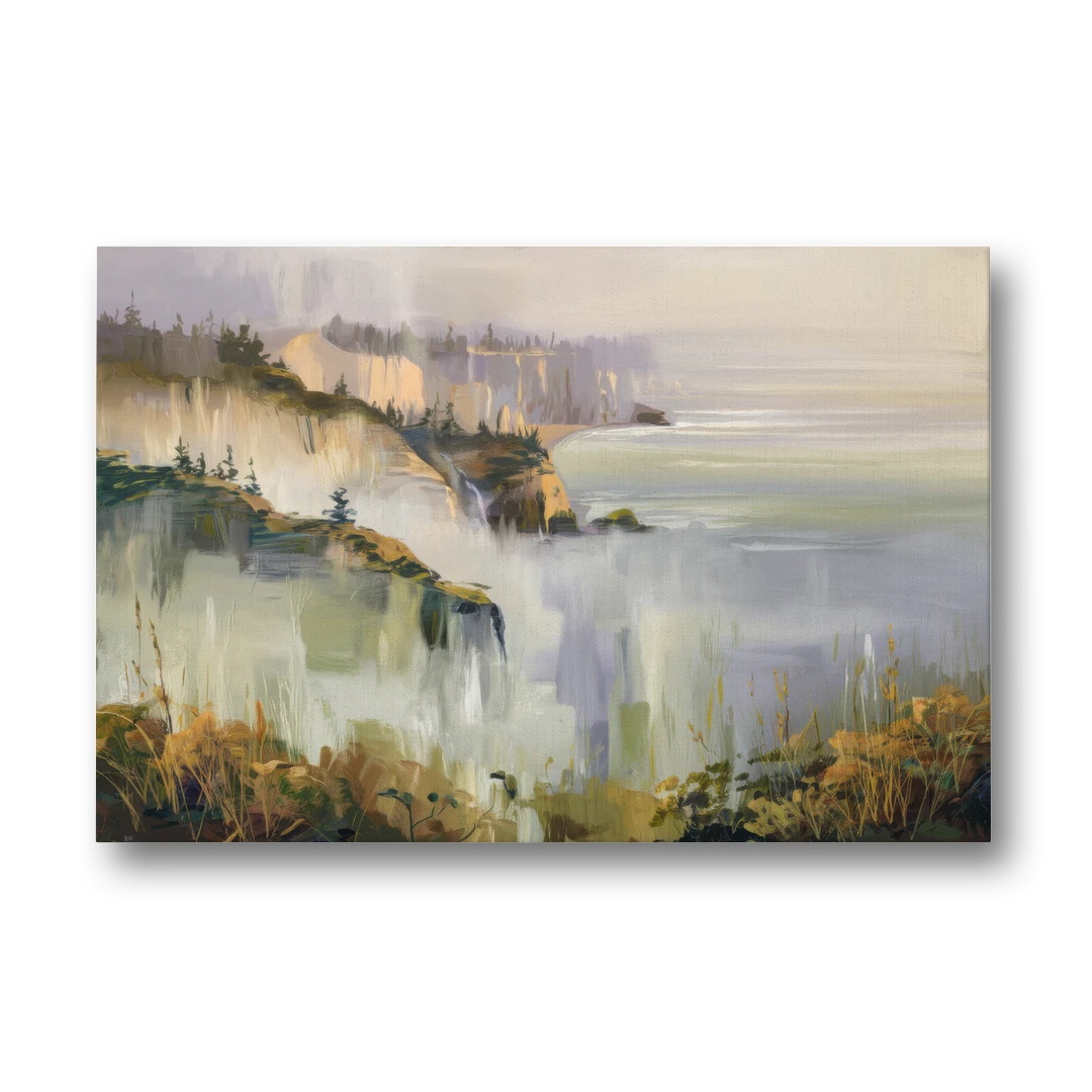 Big Sur Morning Fog - Canvas Wall Art - Front
