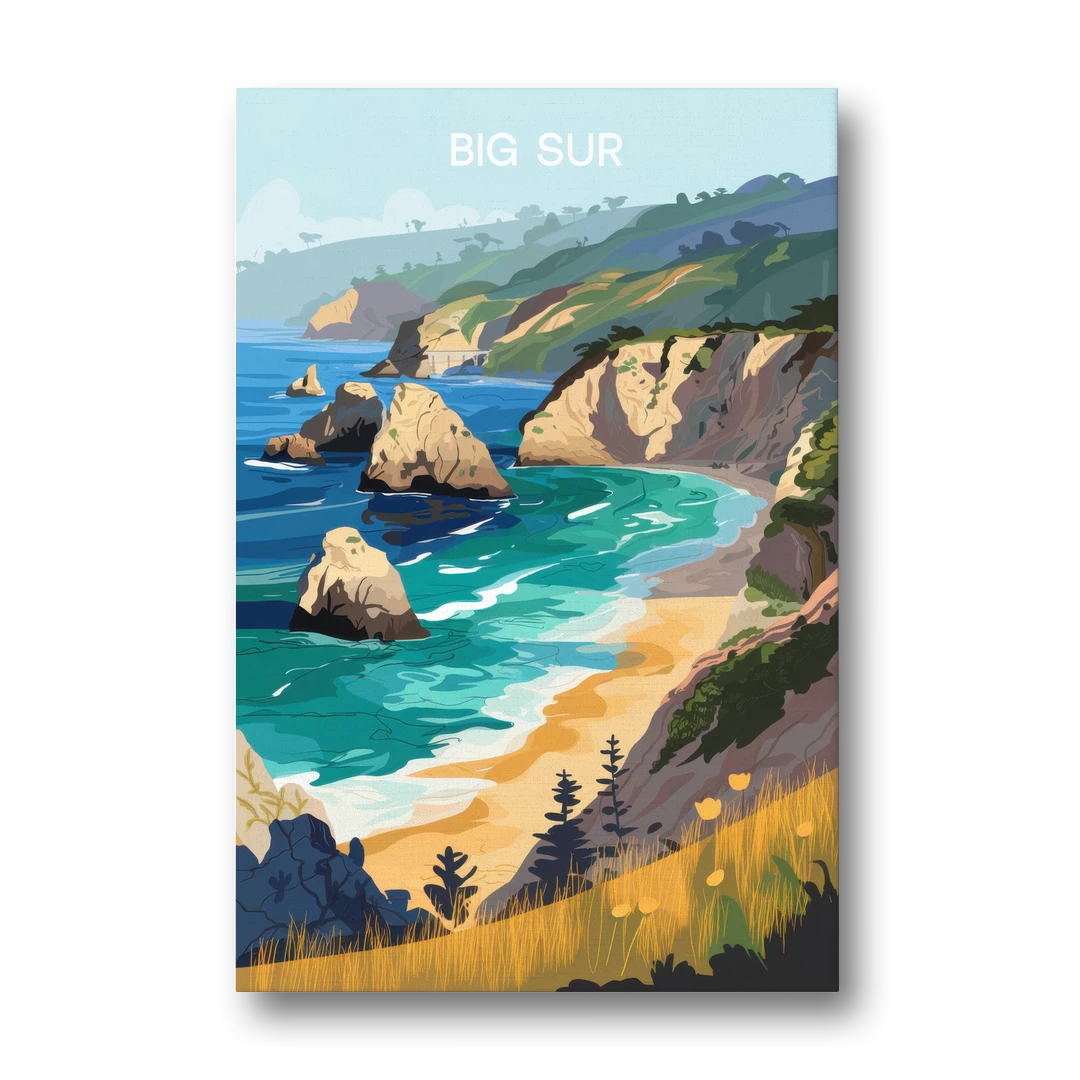 Big Sur Nature Escape - Canvas Wall Art - Front