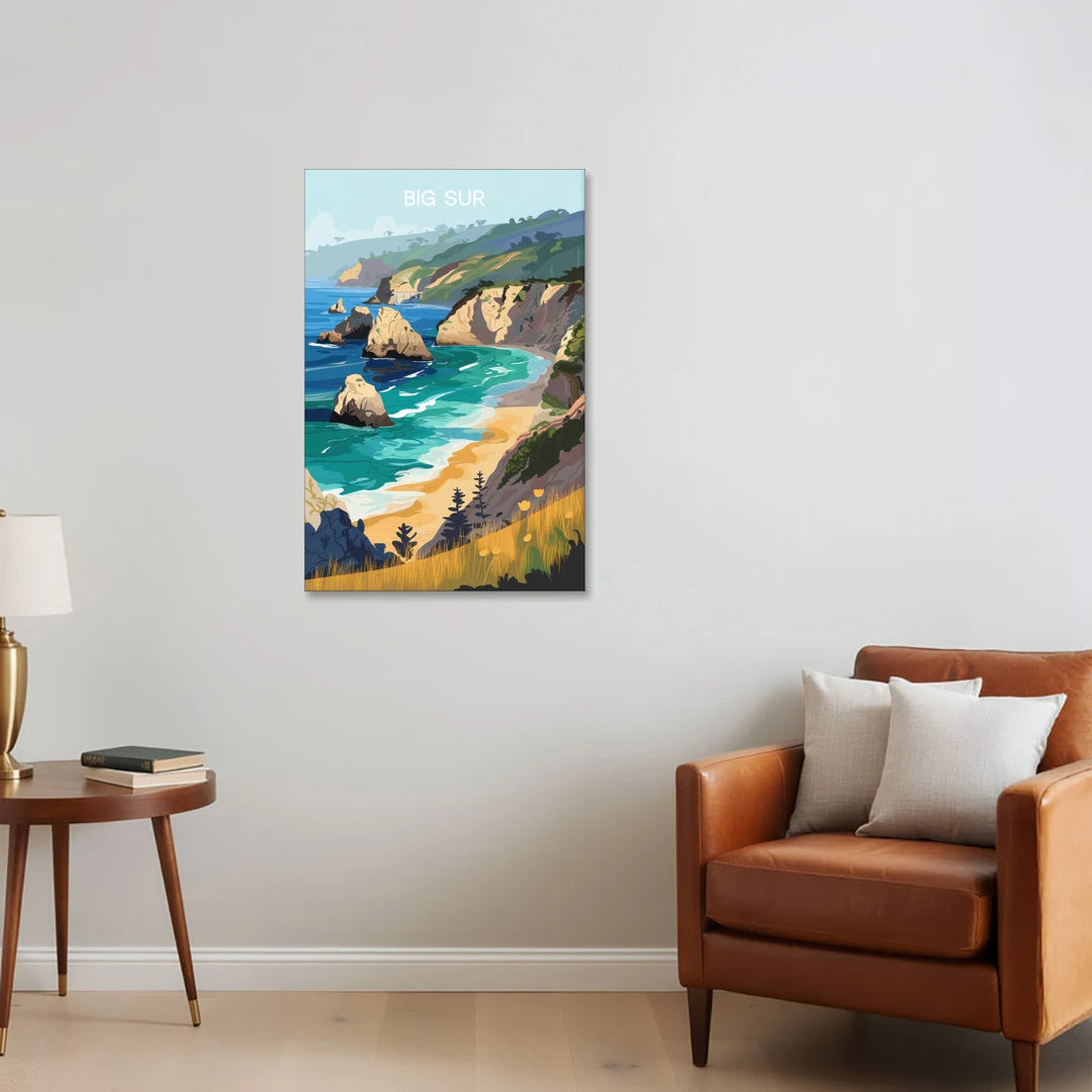 Big Sur Nature Escape - Canvas Wall Art - Sofa - 24x36