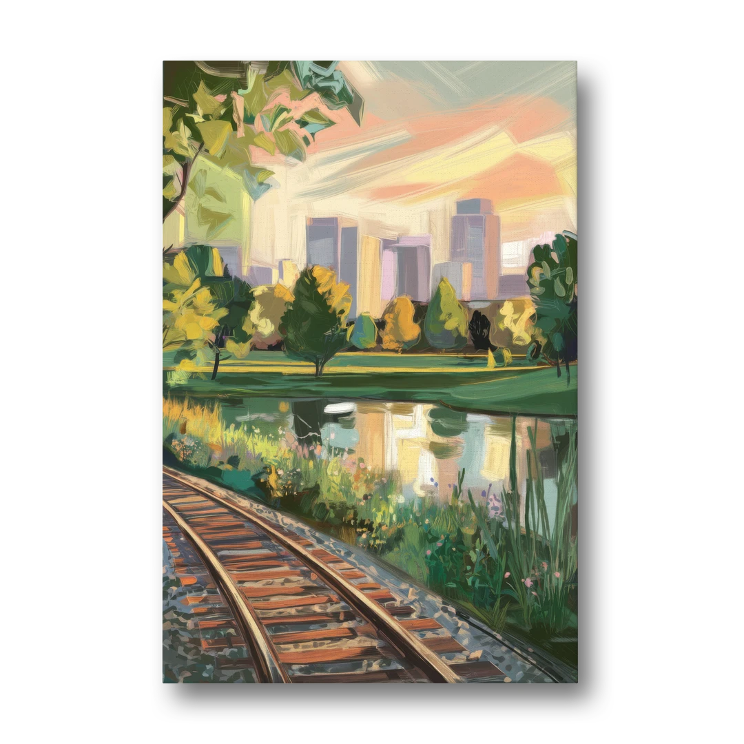 Birmingham Railroad Park - Canvas Wall Art - Front