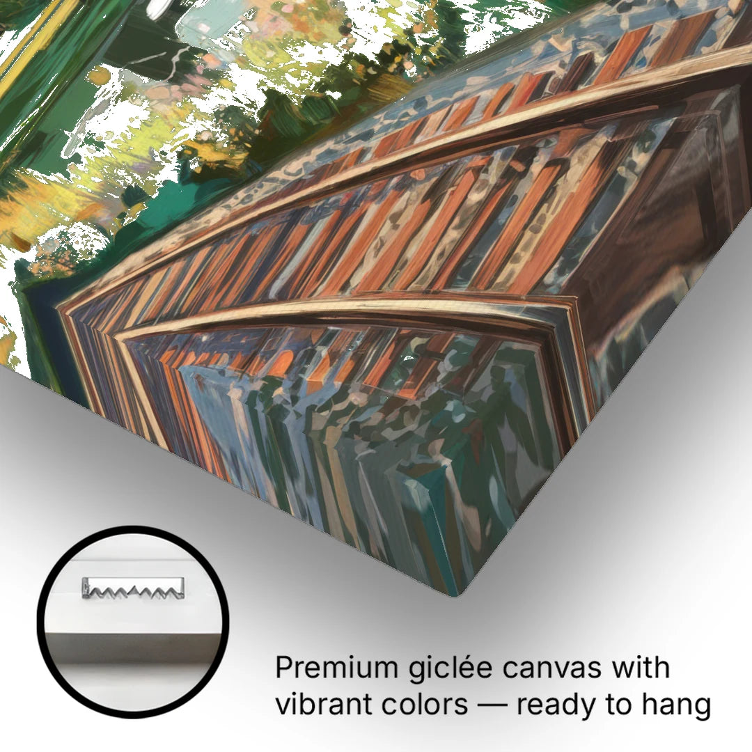 Birmingham Railroad Park - Canvas Wall Art - Gallery Wrap Corner