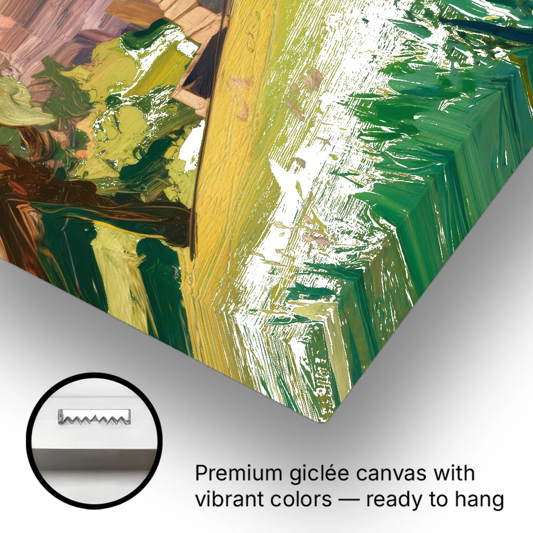 Birmingham Vulcan Statue View - Canvas Wall Art - Gallery Wrap Corner