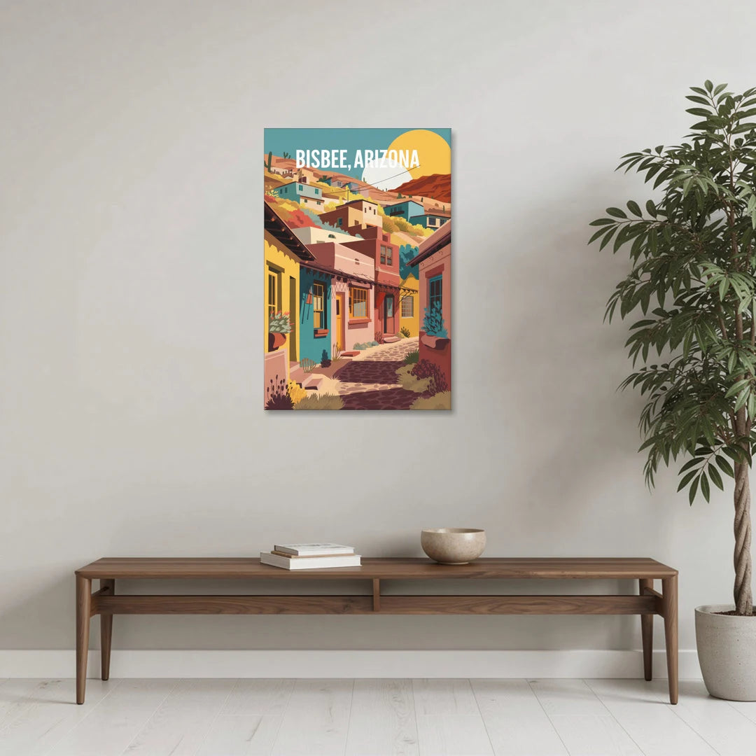 Bisbee Artistic Alleyways - Canvas Wall Art - Coffee Table - 24x36