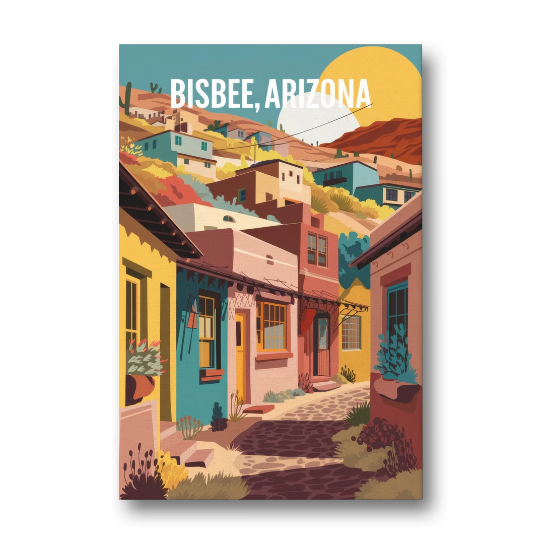 Bisbee Artistic Alleyways - Canvas Wall Art - Front