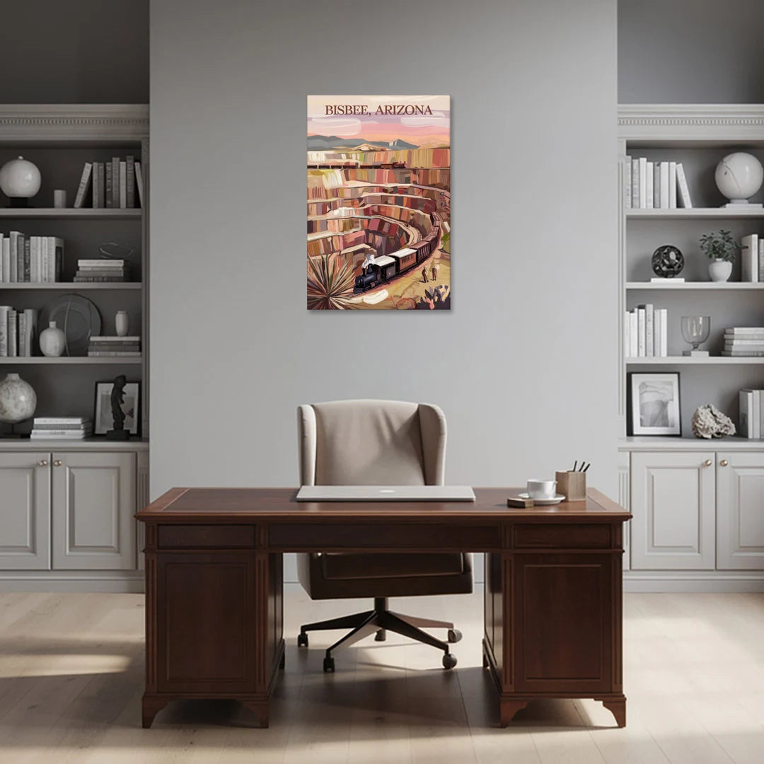 Bisbee Copper Mining Heritage - Canvas Wall Art - Office - 24x36