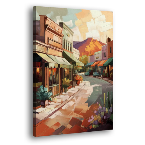 Bisbee Historic Streetscape - Canvas Wall Art