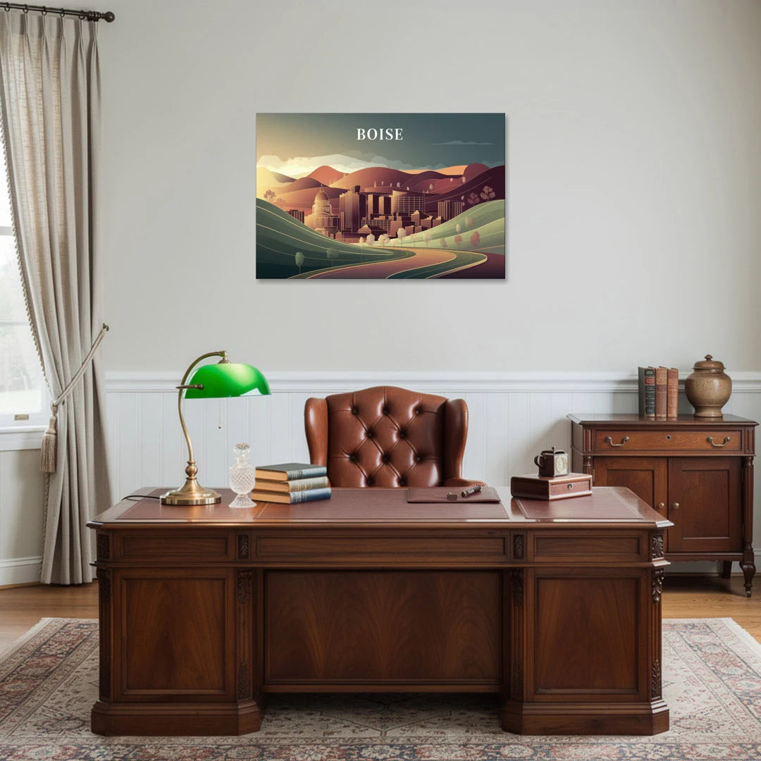 Boise Foothills Landscape - Canvas Wall Art - Office - 36x24