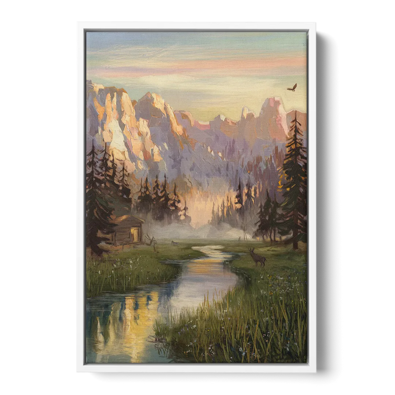 Boise Scenic Outdoors Front - White Canvas Wall Art