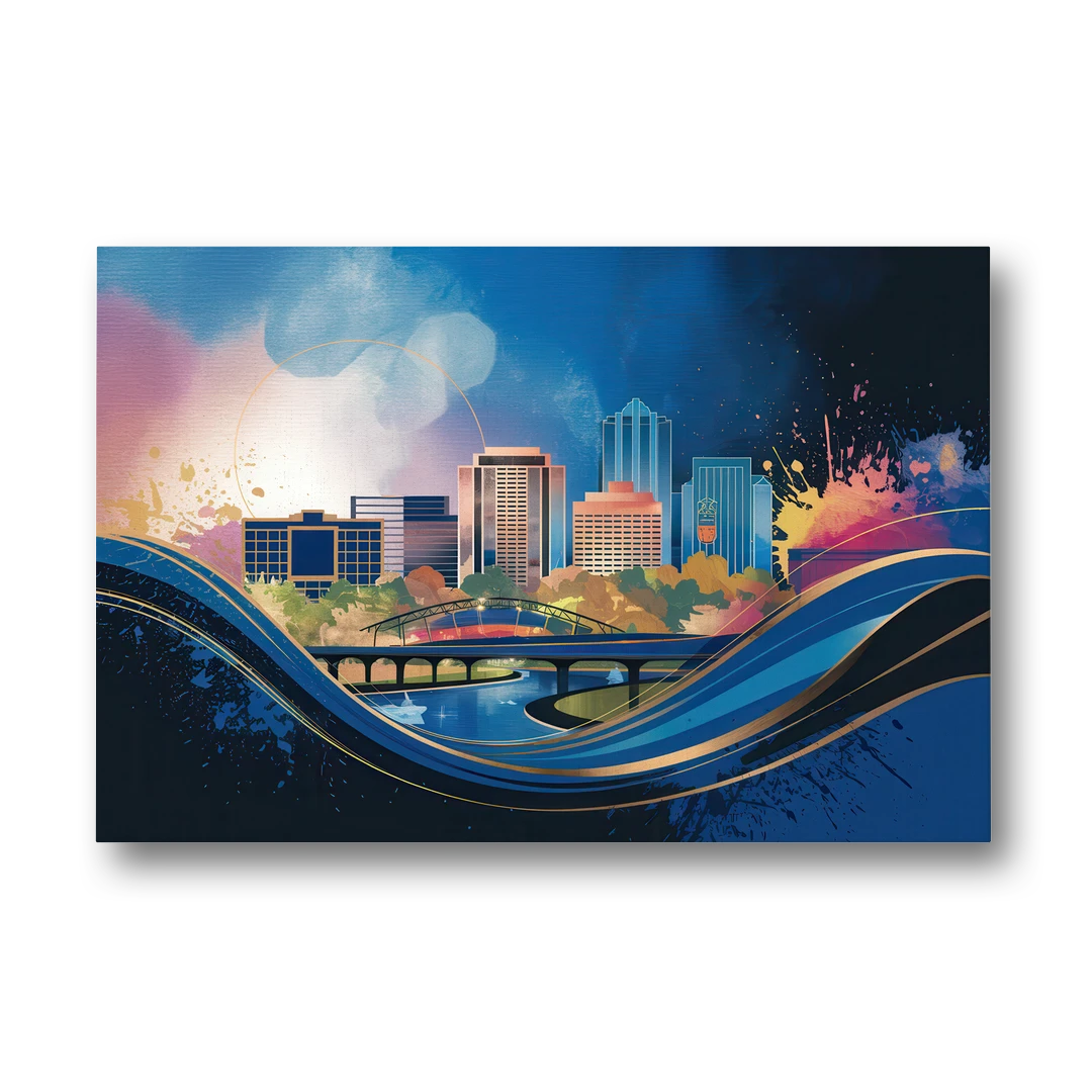 Boise State Skyline - Canvas Wall Art - Front