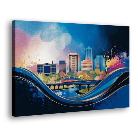 Boise State Skyline - Canvas Wall Art
