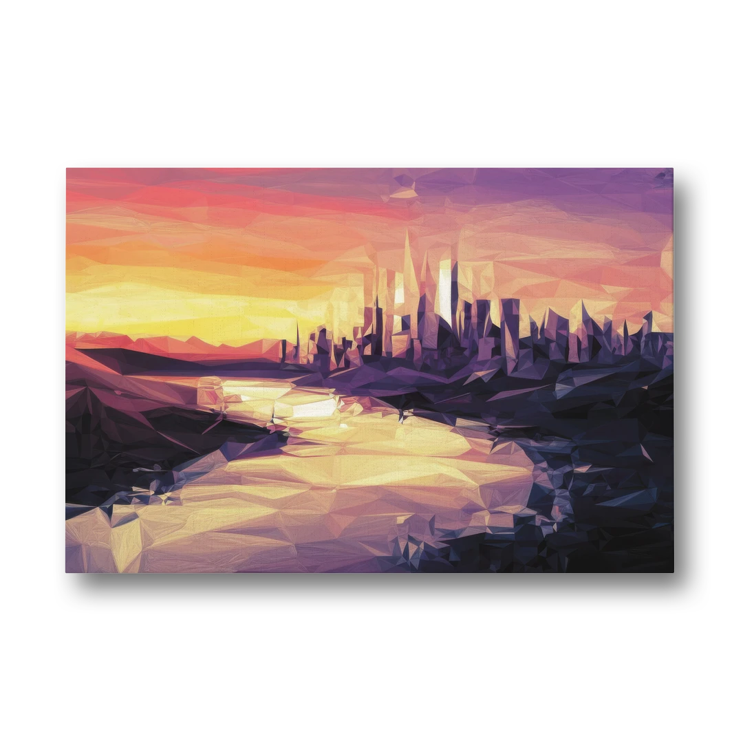 Boise Sunset Serenity - Canvas Wall Art - Front