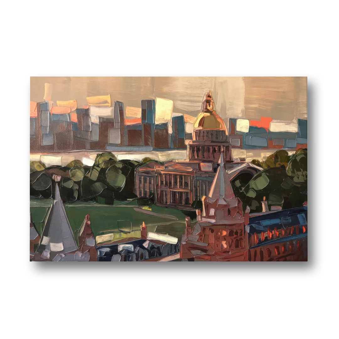 Boston Architectural Beauty - Canvas Wall Art - Front