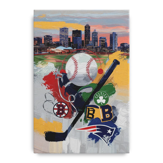 Boston Sports Teams Tribute - Canvas Wall Art