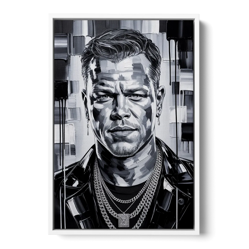 Bourne Focus Front - White Canvas Wall Art