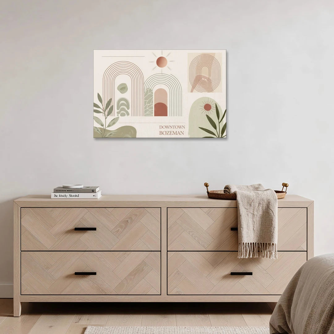 Bozeman Downtown Charm - Canvas Wall Art - Coffee Table - 36x24