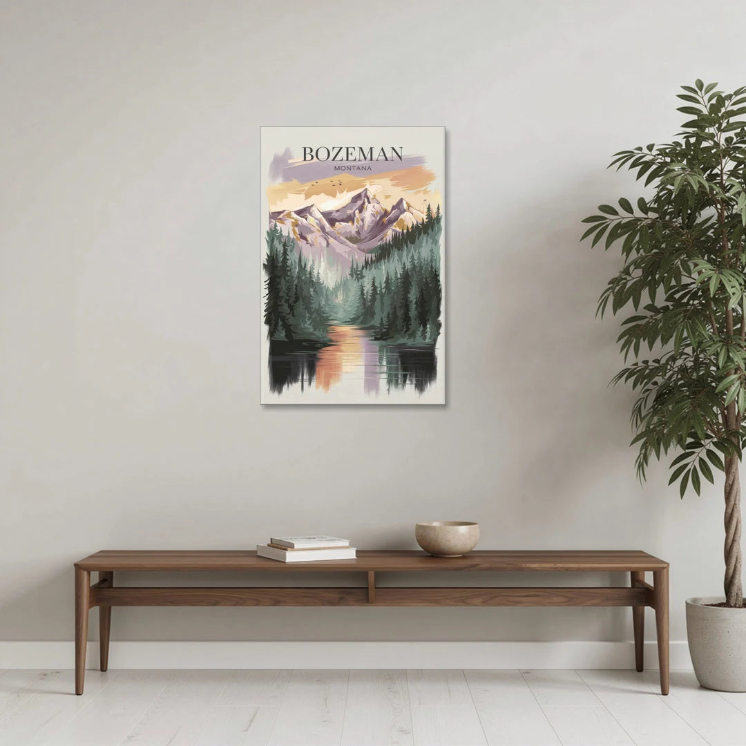 Bozeman Montana Wilderness - Canvas Wall Art - Coffee Table - 24x36