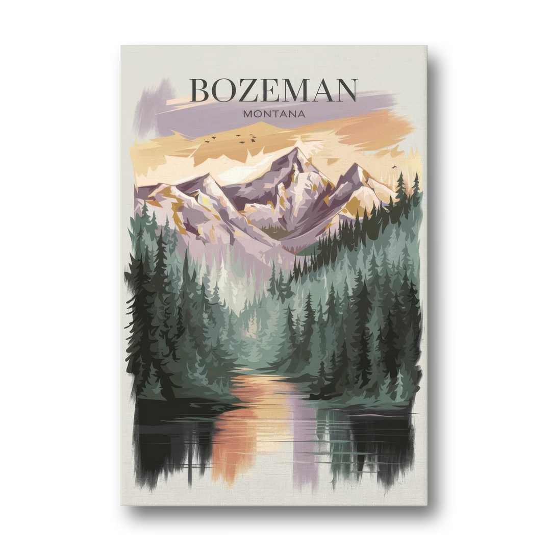 Bozeman Montana Wilderness - Canvas Wall Art - Front