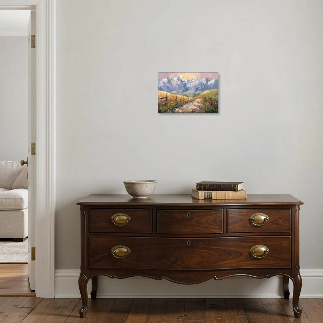 Bozeman Mountain Views - Canvas Wall Art - Coffee Table - 18x12