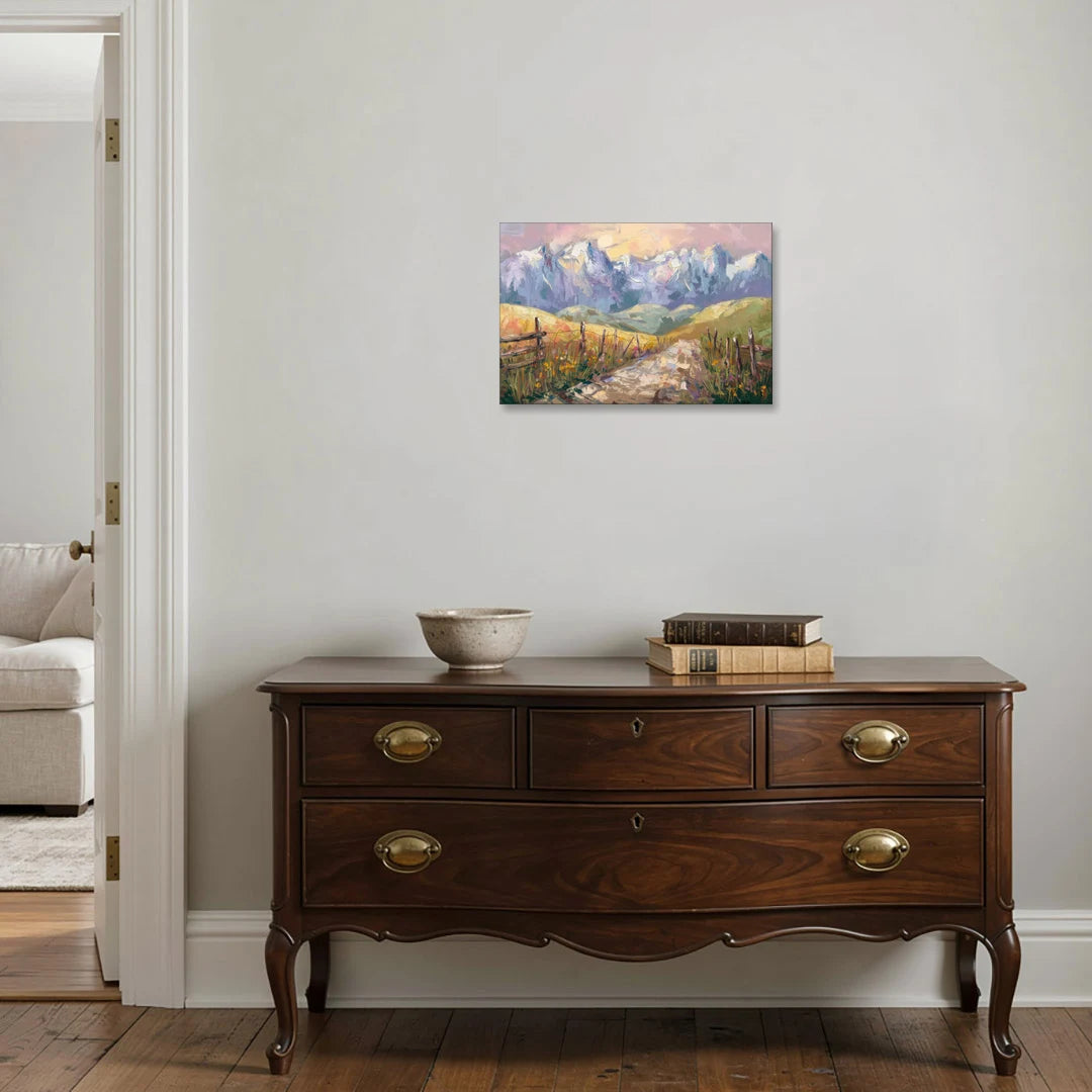 Bozeman Mountain Views - Canvas Wall Art - Coffee Table - 24x16