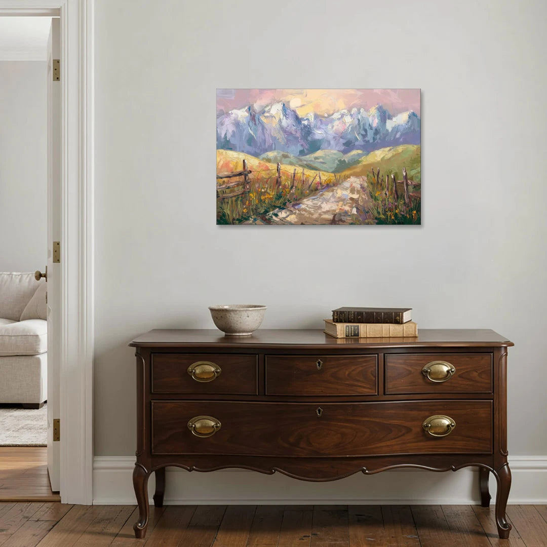 Bozeman Mountain Views - Canvas Wall Art - Coffee Table - 36x24