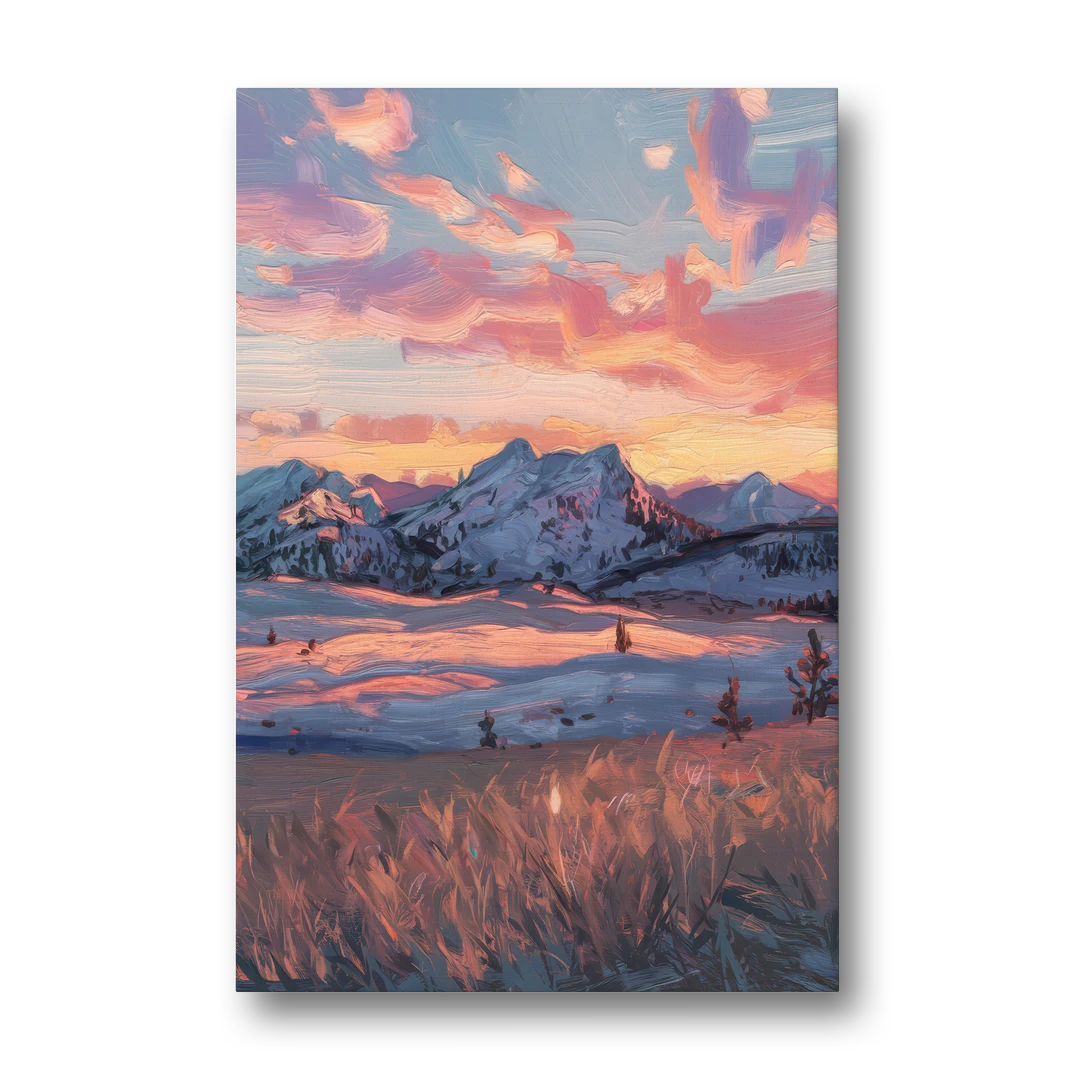 Bozeman Sunset Horizon - Canvas Wall Art - Front