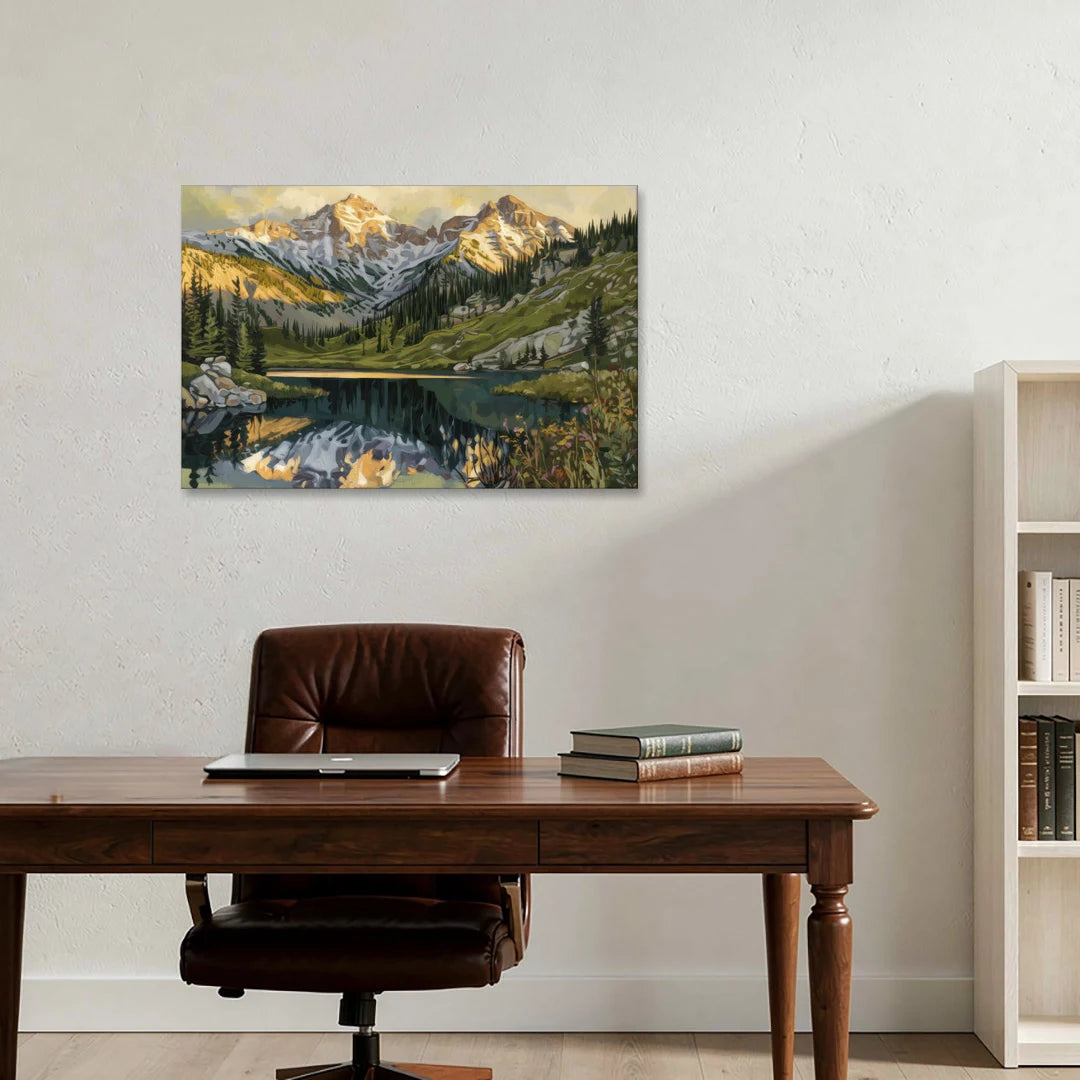 Breckenridge Colorado Rockies - Canvas Wall Art - Office - 36x24
