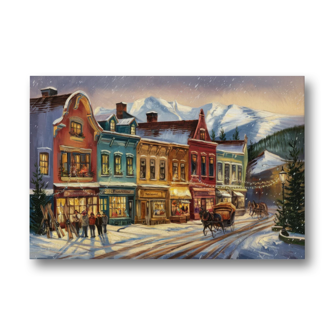 Breckenridge Historic Downtown - Canvas Wall Art - Front