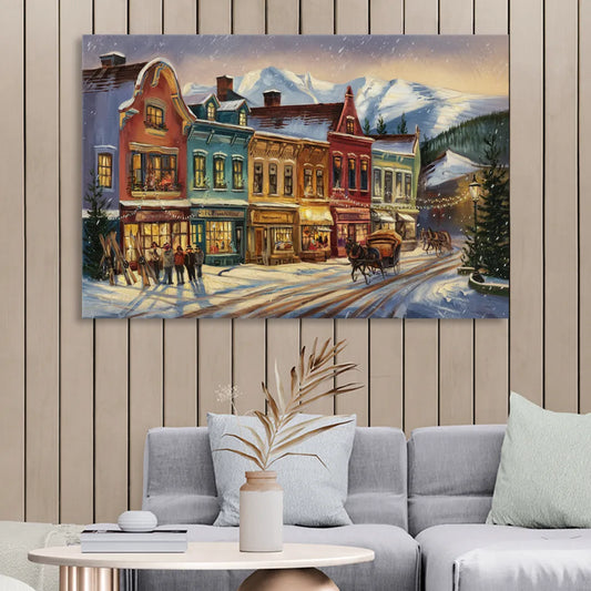 Breckenridge Historic Downtown Living Room - Canvas Wall Art