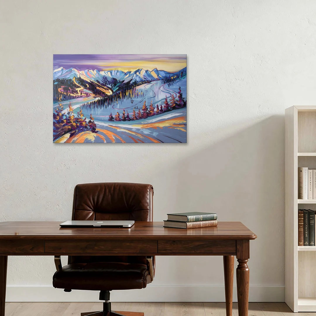 Breckenridge Scenic Trails - Canvas Wall Art - Office - 36x24