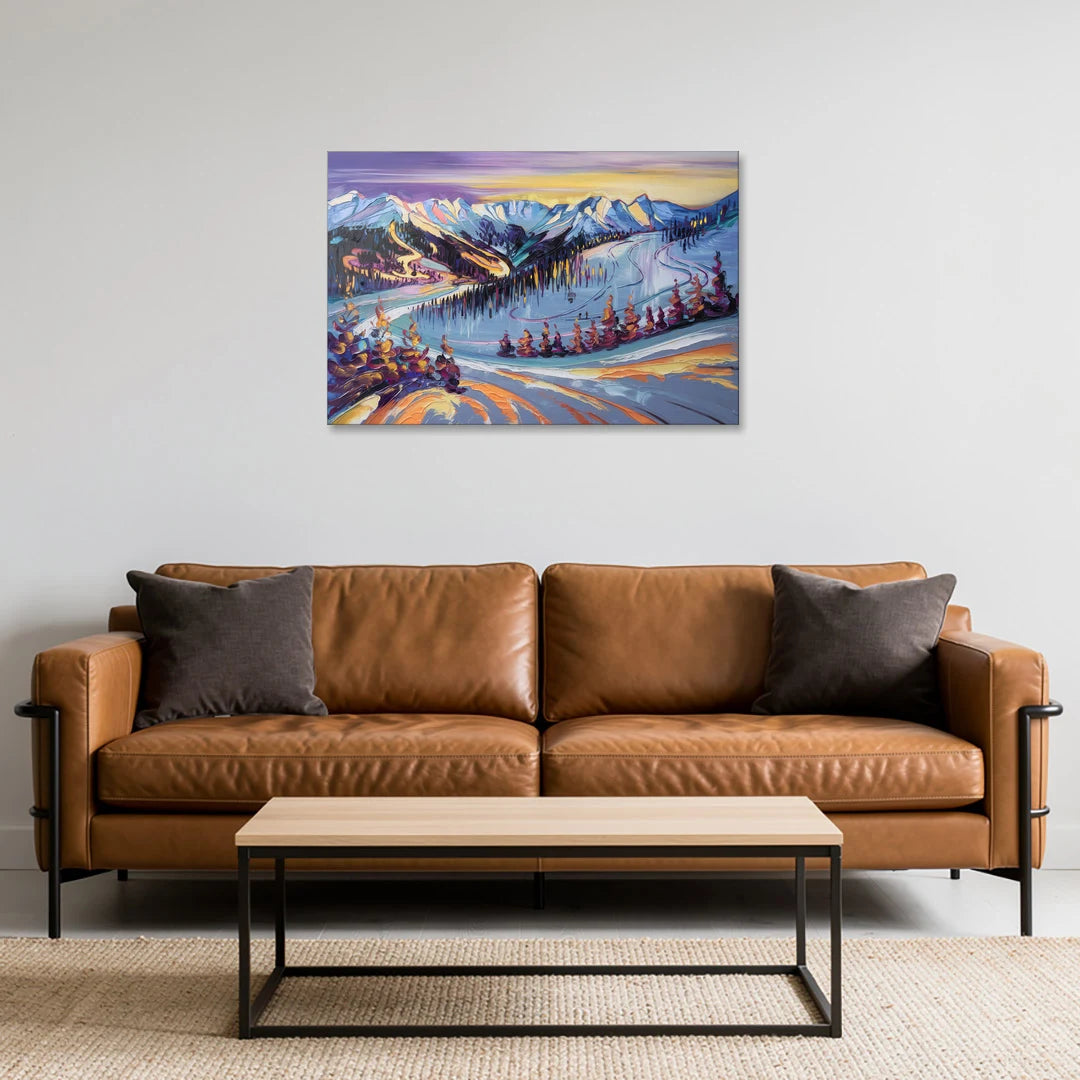 Breckenridge Scenic Trails - Canvas Wall Art - Sofa - 36x24