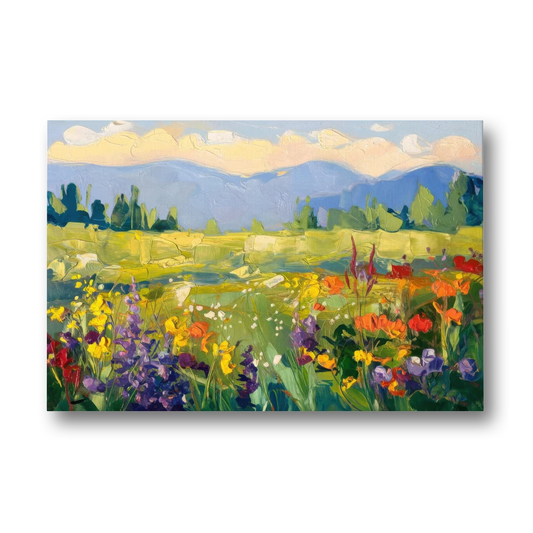 Breckenridge Summer Wildflowers - Canvas Wall Art - Front