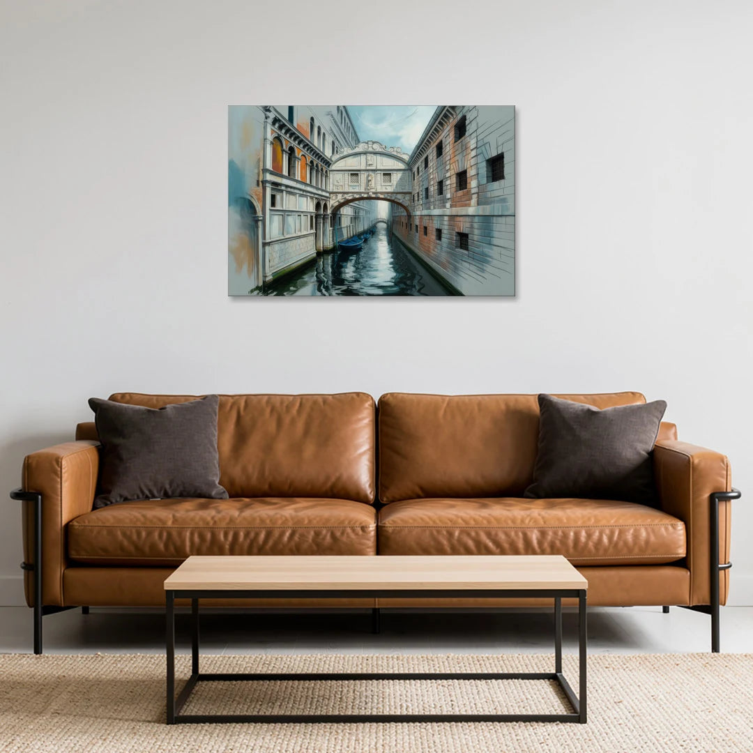 Bridge of Sighs Whisper - Canvas Wall Art - Sofa - 36x24