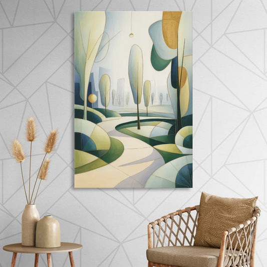 Brussels Park Tranquility Living Room - Canvas Wall Art