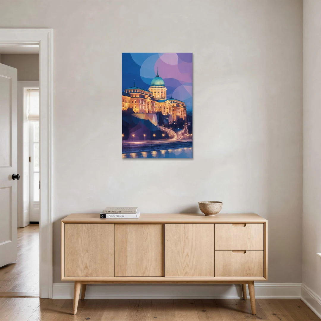 Buda Castle Glow - Canvas Wall Art - Coffee Table - 24x36