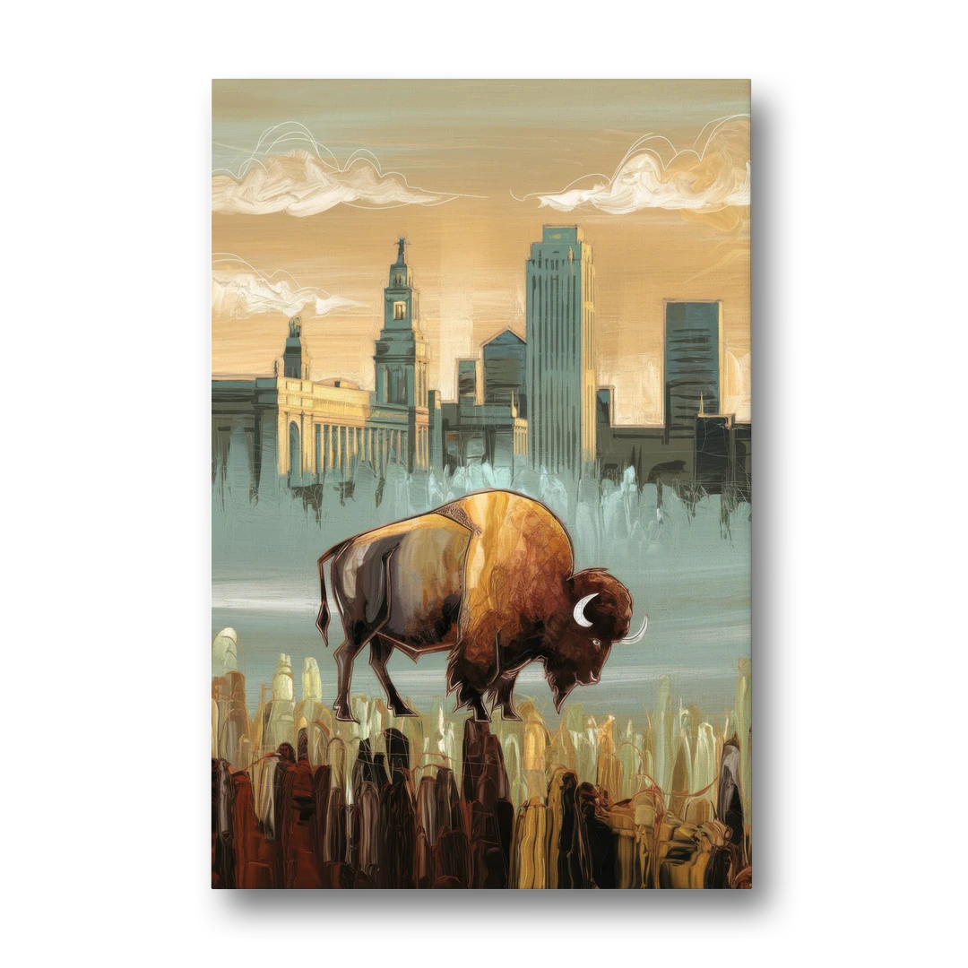Buffalo All America City - Canvas Wall Art - Front
