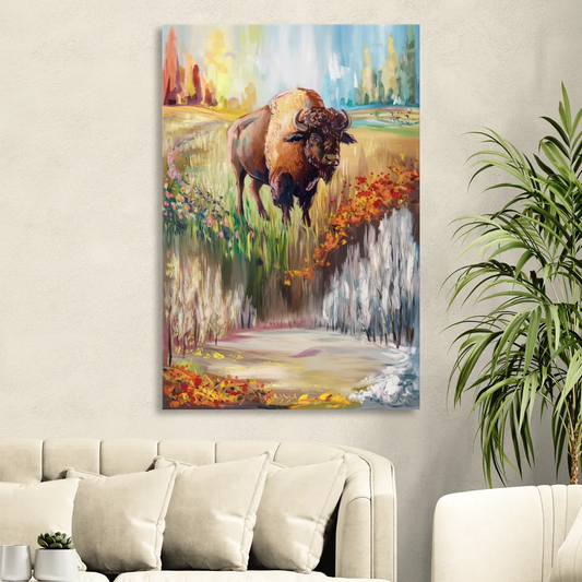 Buffalo All Seasons Beauty Living Room - Canvas Wall Art