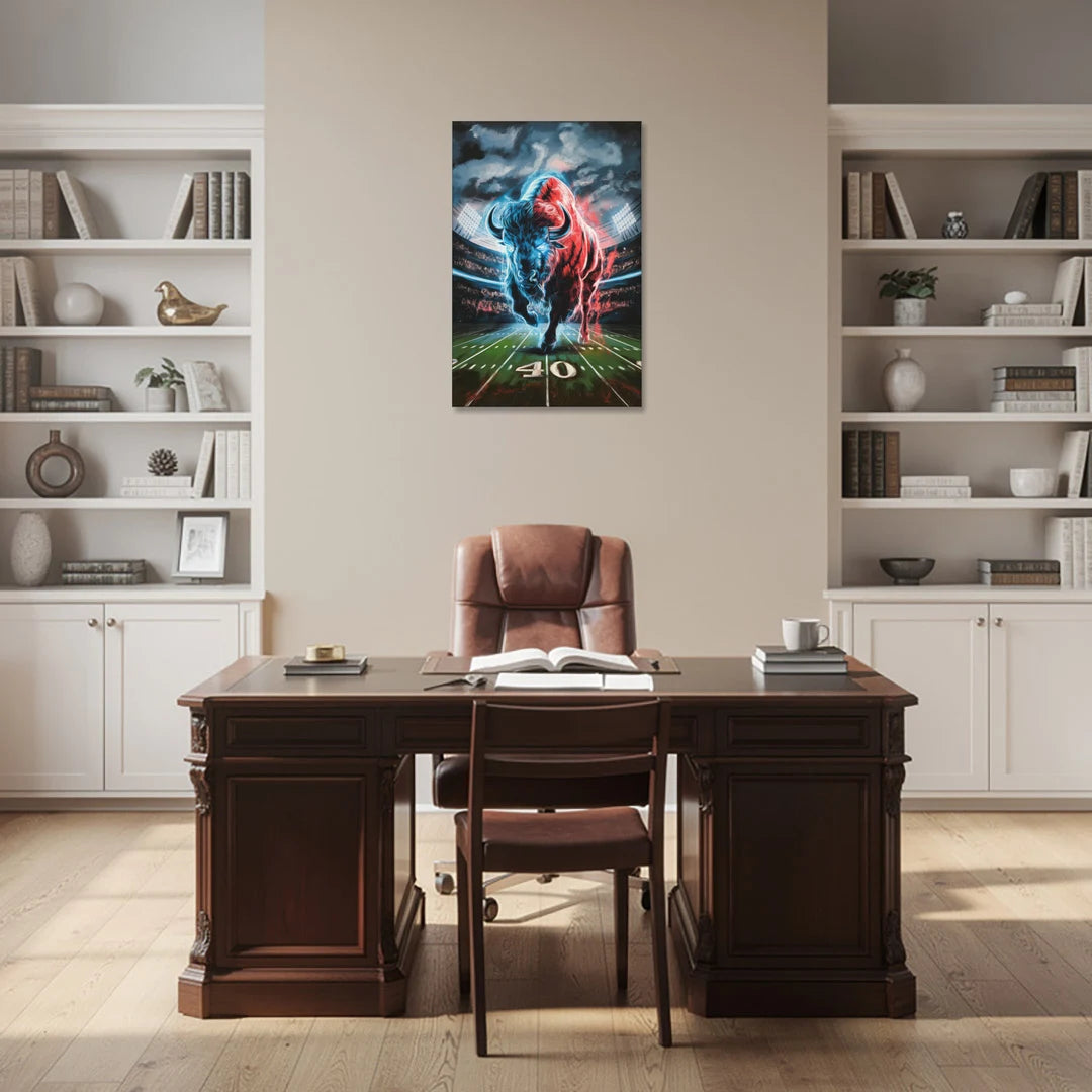 Buffalo Bills Football Pride - Canvas Wall Art - Office - 24x36